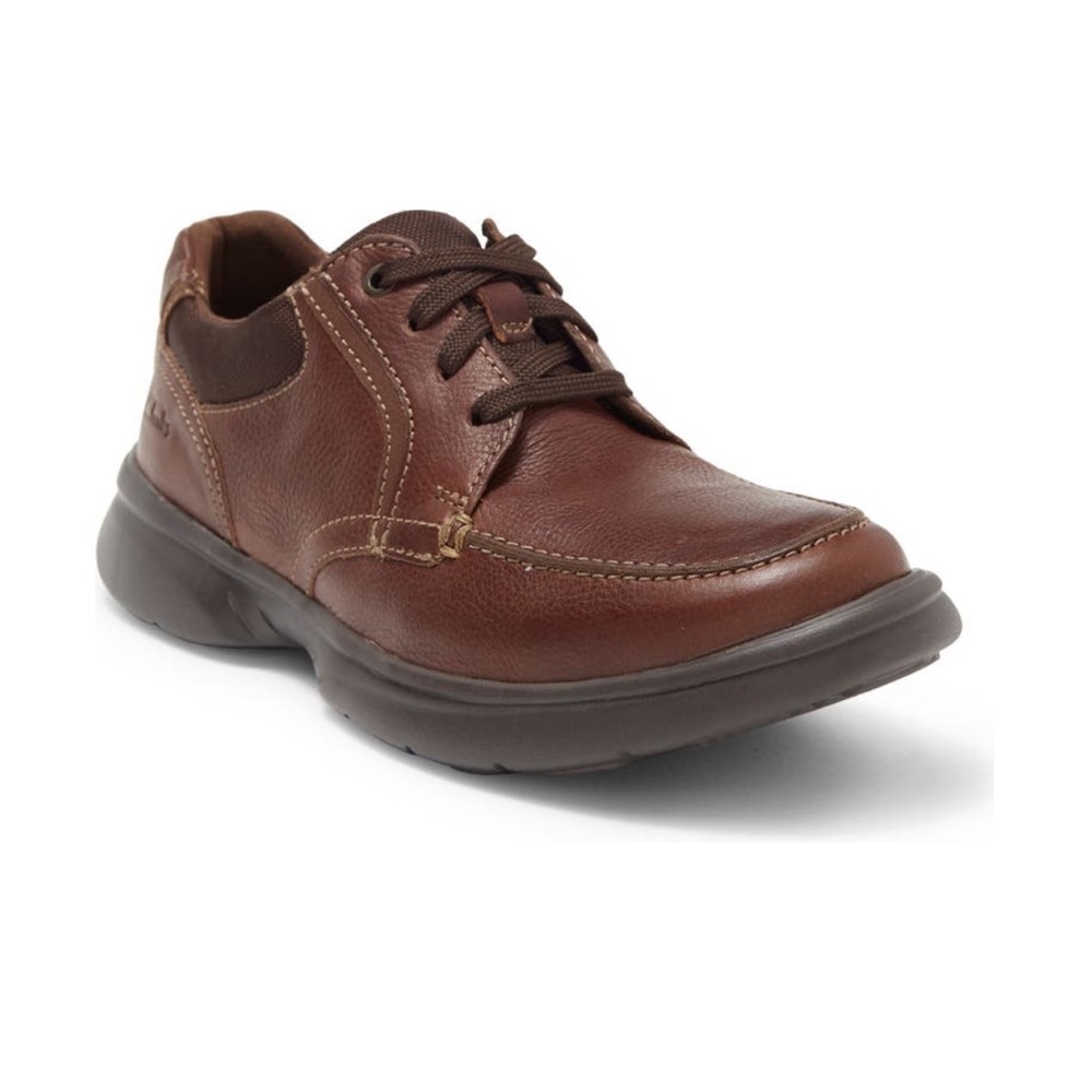 Clarks Mens Bradley Vibe Moc Toe Sneaker In Tan Tumble - NIB - Duplicate